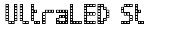UltraLED St font preview